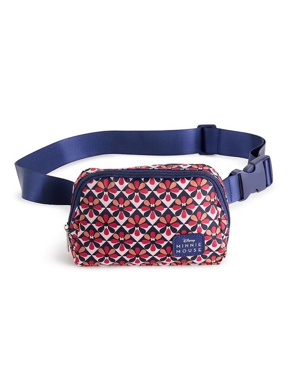 Disney Minnie Mouse Floral Pattern Navy Belt Bag / fanny pack 🌼 🎀